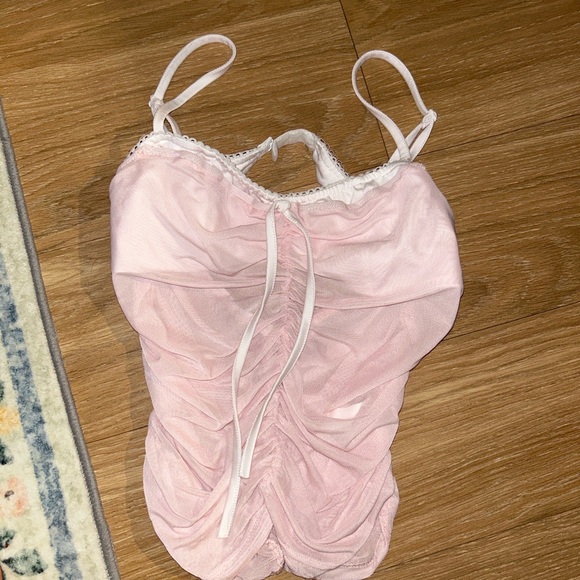 Pink Ruched Camisole Top - Picture 1 of 2